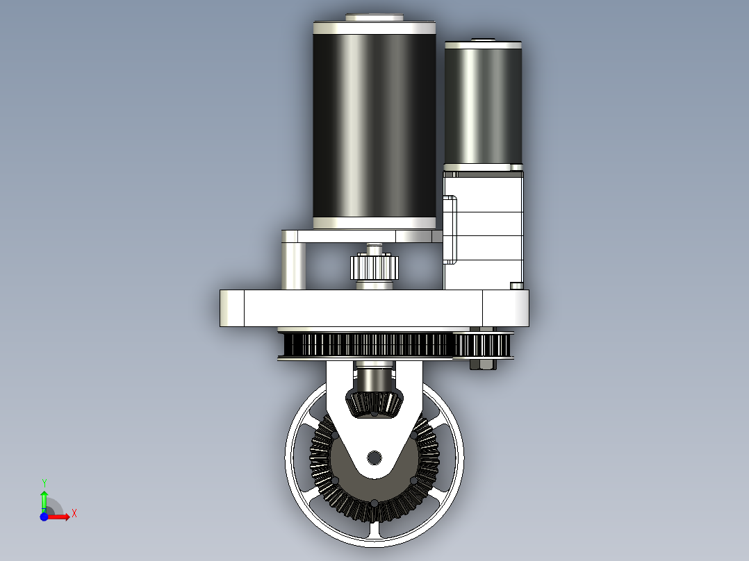 A3004264-自驱转向轮前视图