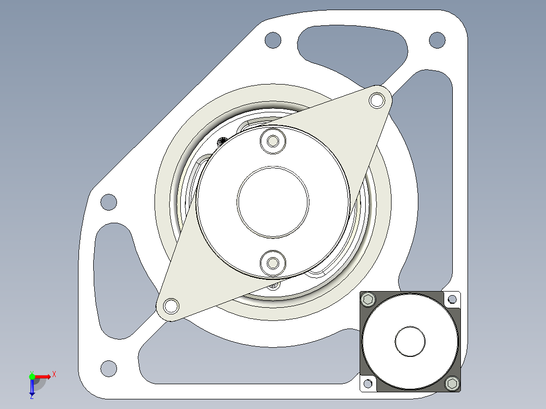 A3004264-自驱转向轮俯视图