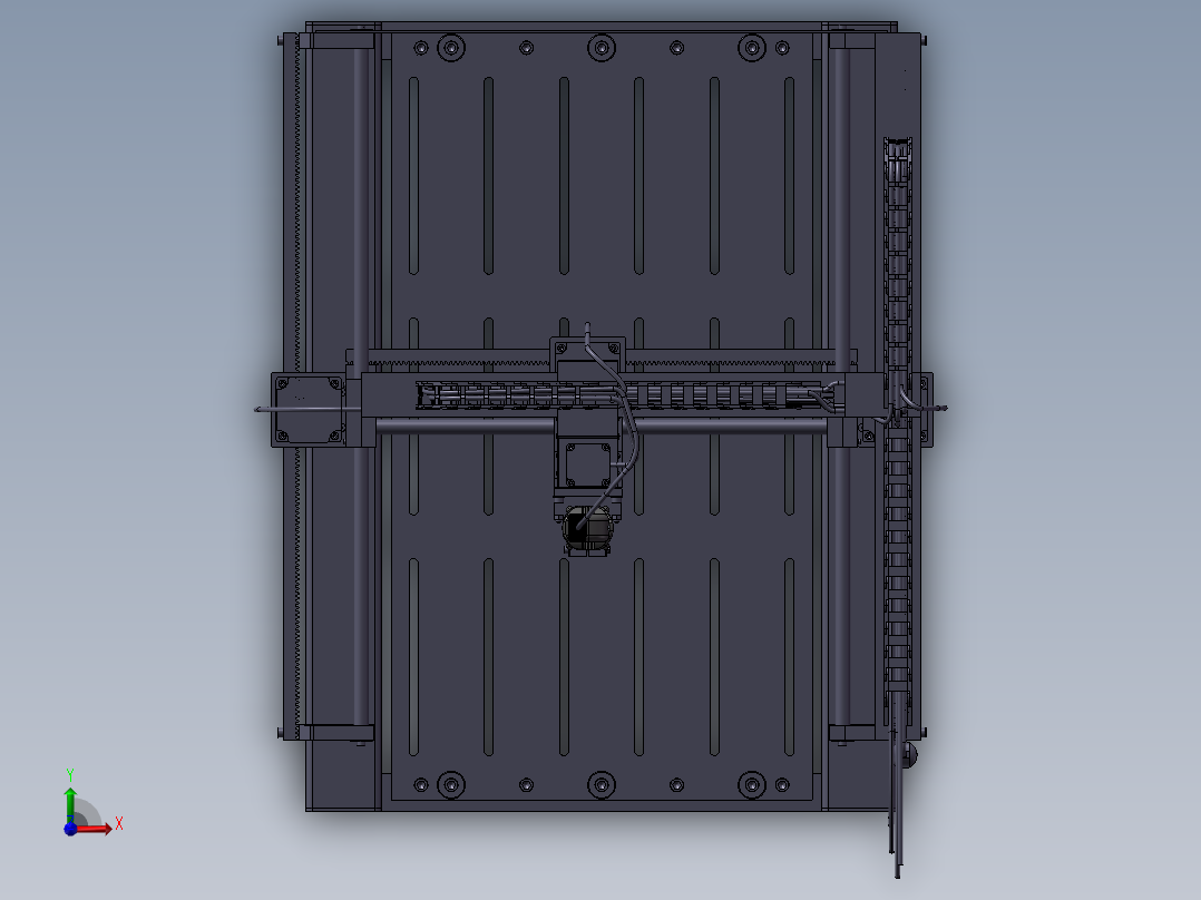 CNC铣刨机前视图