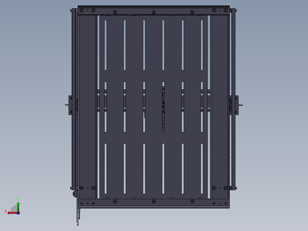 CNC铣刨机后视图