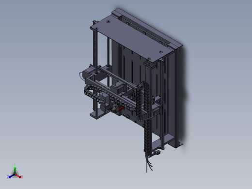 CNC铣刨机正等轴测缩略图