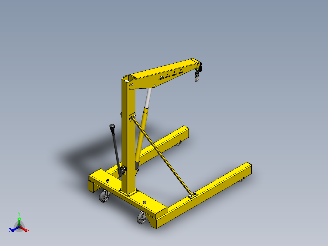 起重机-1(10)正等轴测图