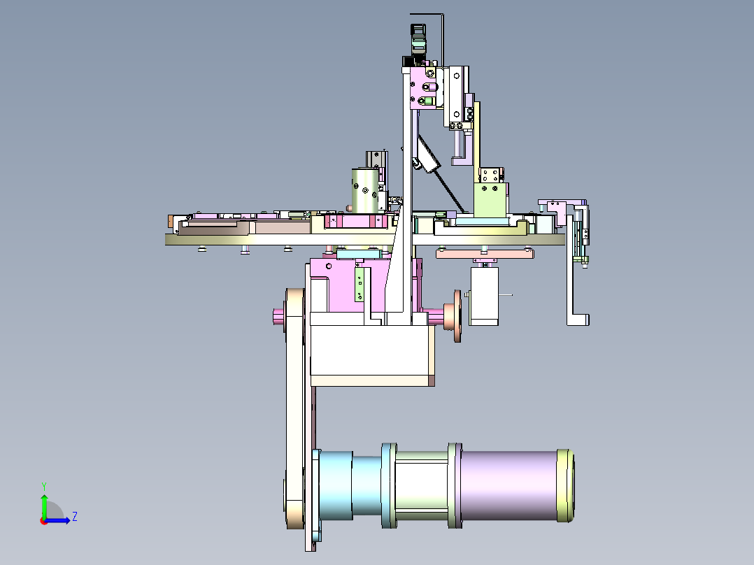 TWS-T3耳机充电盒转盘式测试机左视图