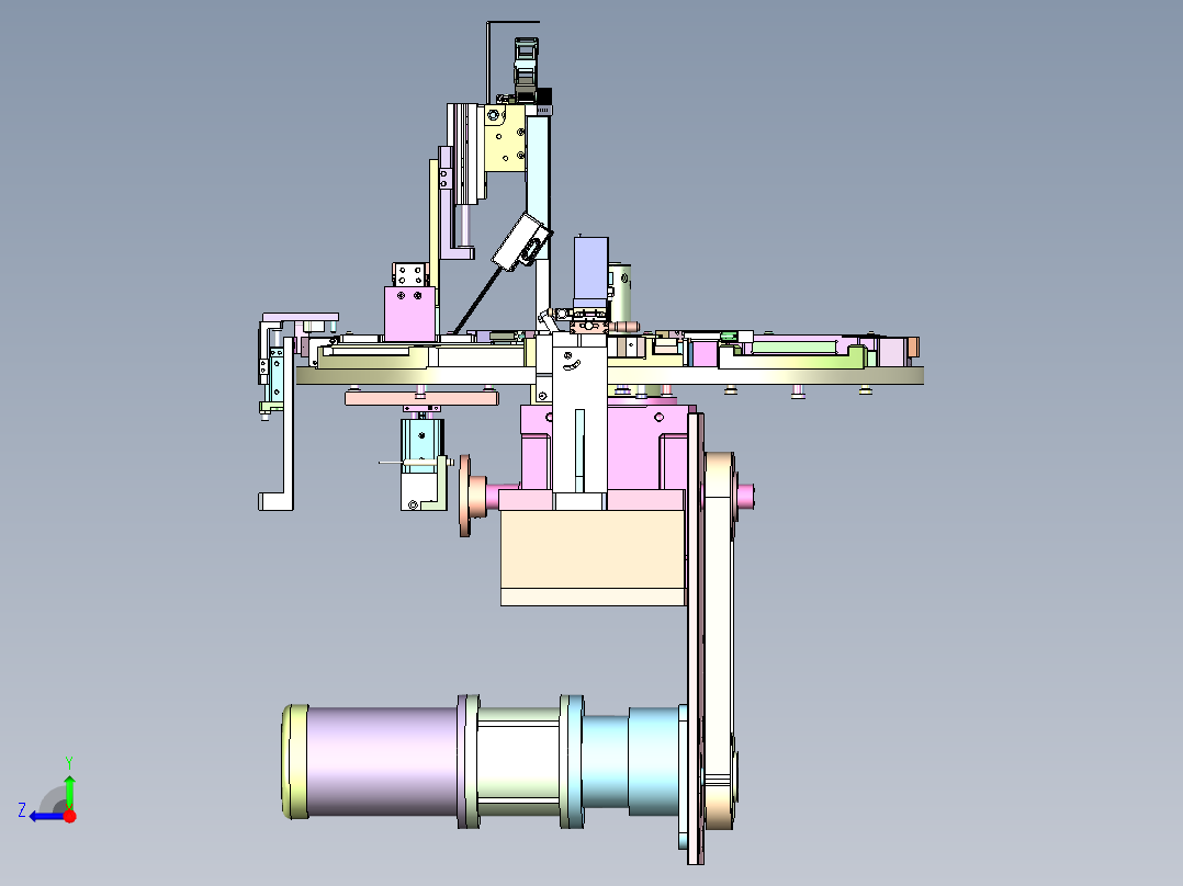TWS-T3耳机充电盒转盘式测试机右视图
