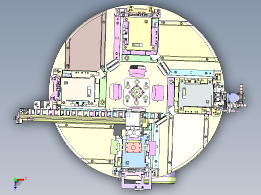 TWS-T3耳机充电盒转盘式测试机俯视缩略图