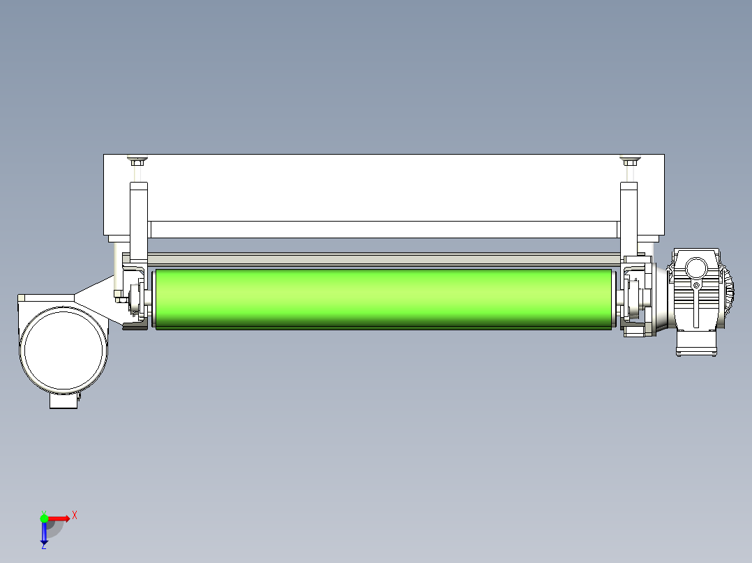 重载皮带机输送线俯视图