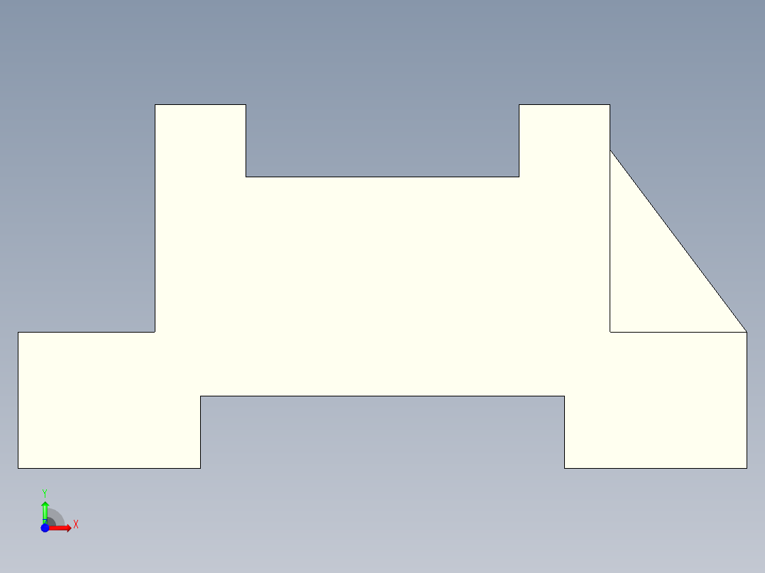 异形棱柱前视图