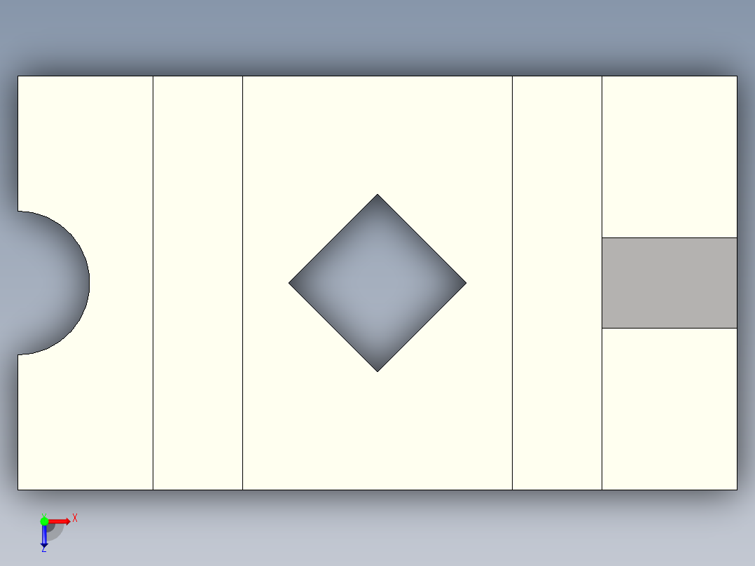异形棱柱俯视图