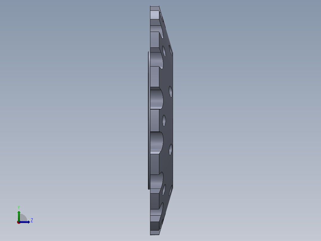 锁定_集线器左视图