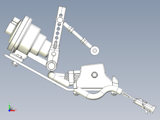 油门结构（SW设计）前视缩略图