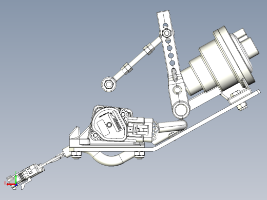 油门结构（SW设计）后视缩略图