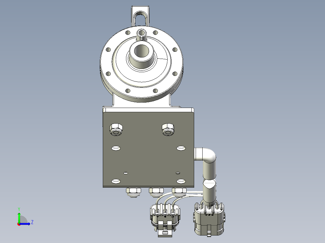 油门结构（SW设计）左视图
