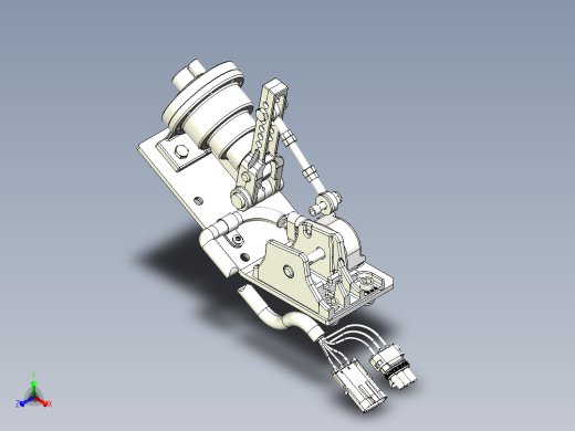 油门结构（SW设计）正等轴测缩略图