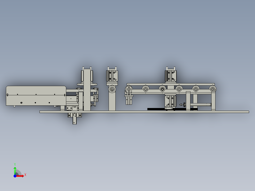 花鼓传动说明组件前视图