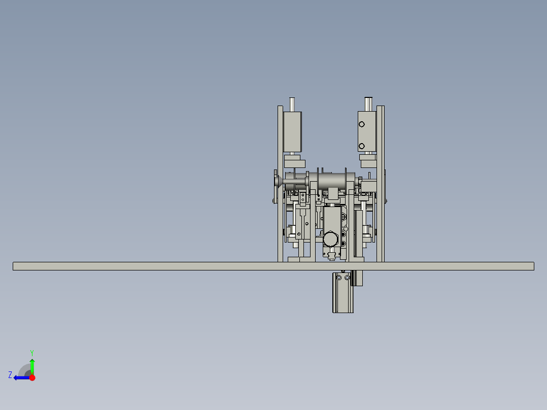 花鼓传动说明组件右视图