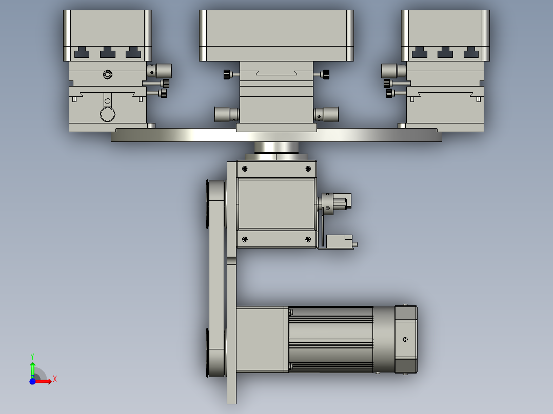 转盘机构前视图