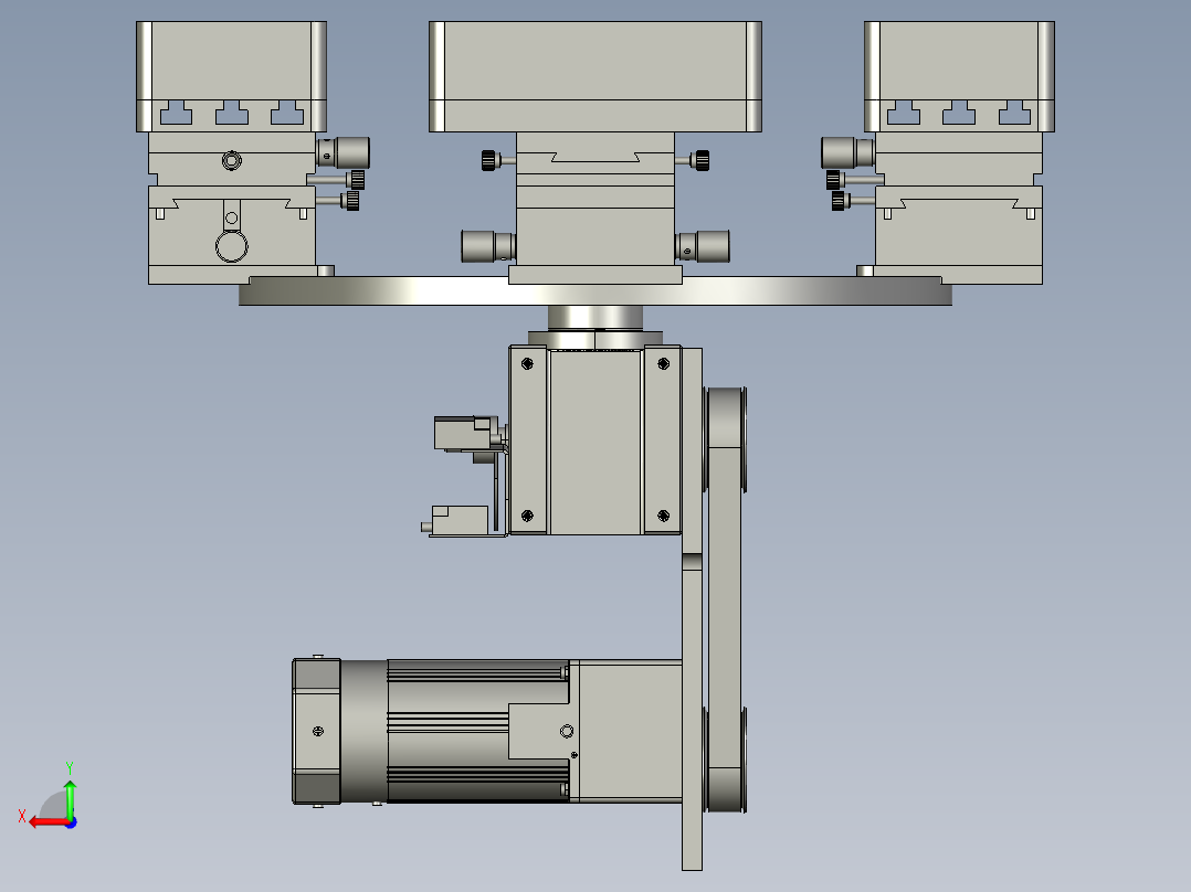 转盘机构后视图