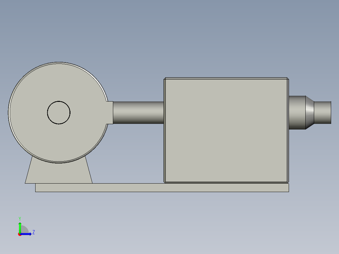 RY-Z-30A-5530KW中压热风机左视图