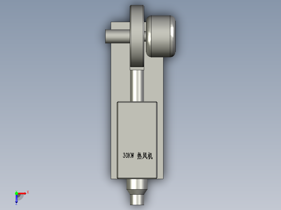 RY-Z-30A-5530KW中压热风机俯视图