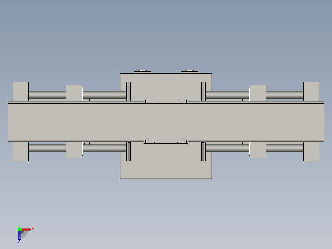 锂电池变距双夹爪俯视图