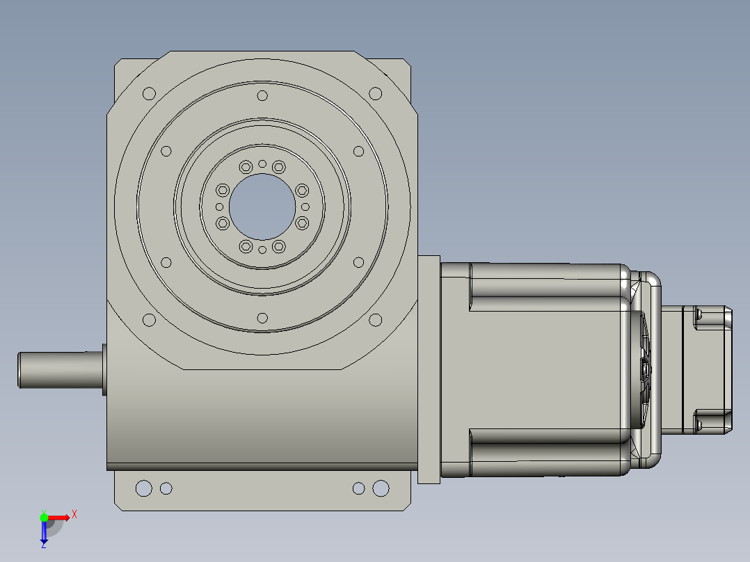 凸轮分割器总成俯视图