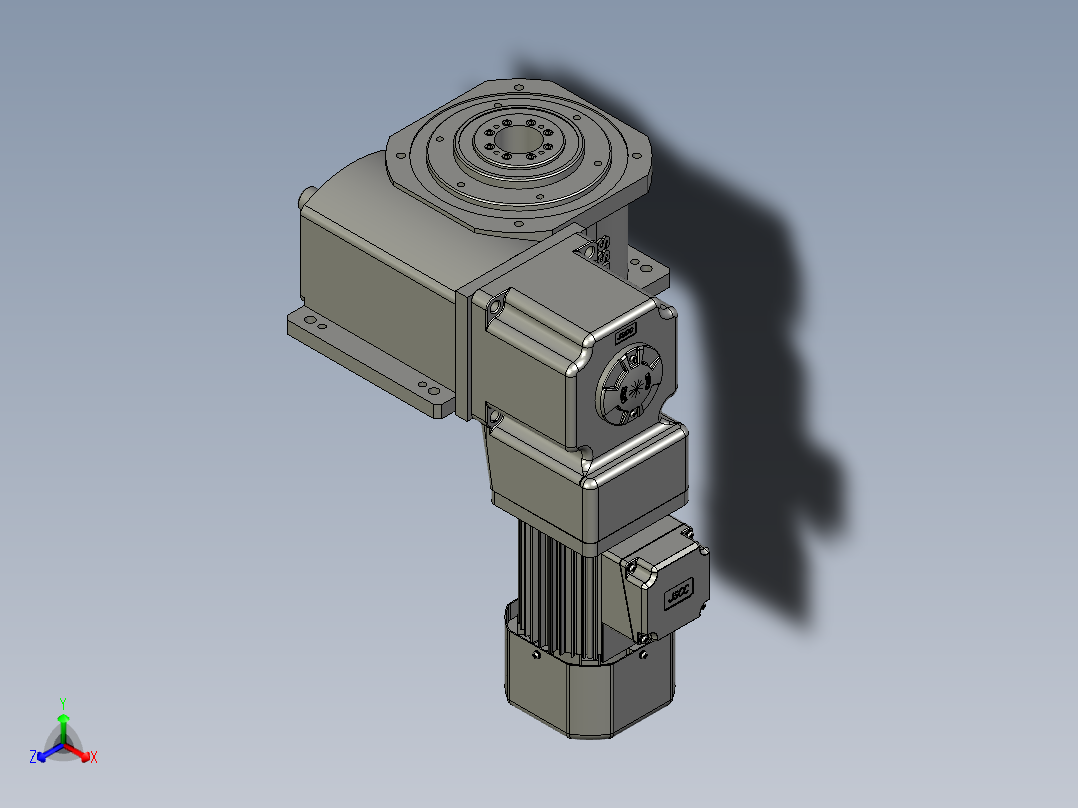 凸轮分割器总成正等轴测图
