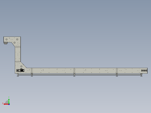大米颗粒物料垂直给料机爬坡输送机后视缩略图