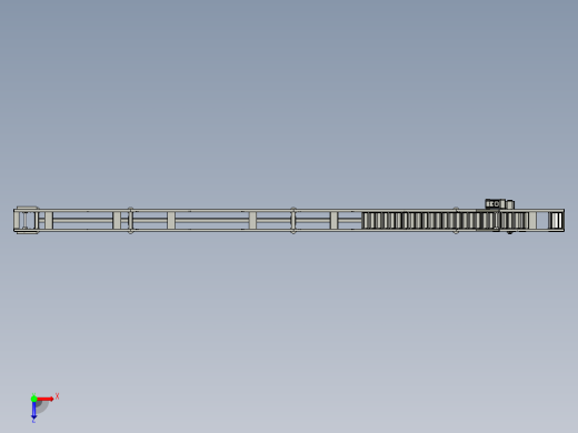 大米颗粒物料垂直给料机爬坡输送机俯视缩略图