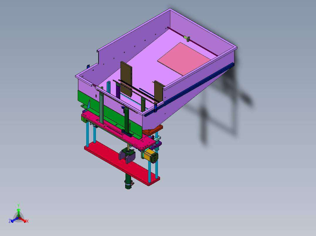 生产线用芯棒上料装置主视图