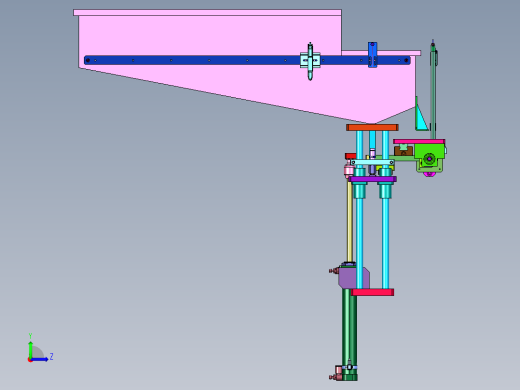 生产线用芯棒上料装置左视缩略图