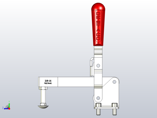 夹钳，用滑车螺栓切换夹紧Destaco210-s右视缩略图