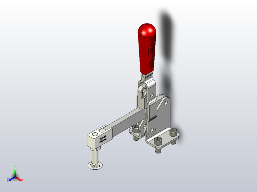 夹钳，用滑车螺栓切换夹紧Destaco210-s正等轴测缩略图