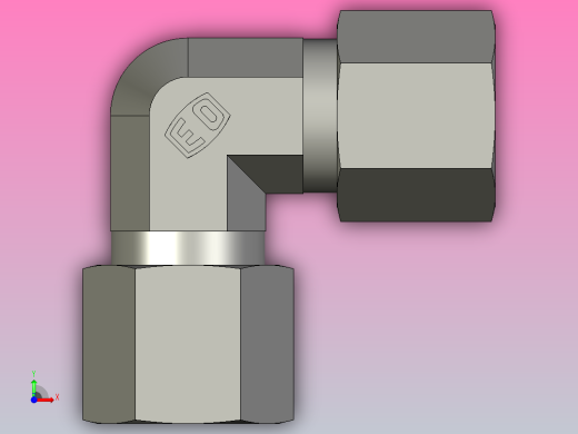 EO管接头弯头W08ZS71.igs前视缩略图