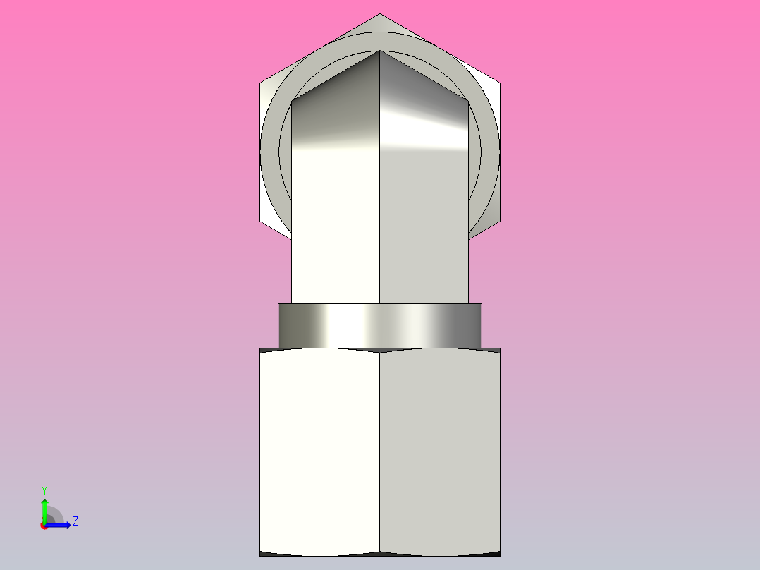 EO管接头弯头W08ZS71.igs左视图