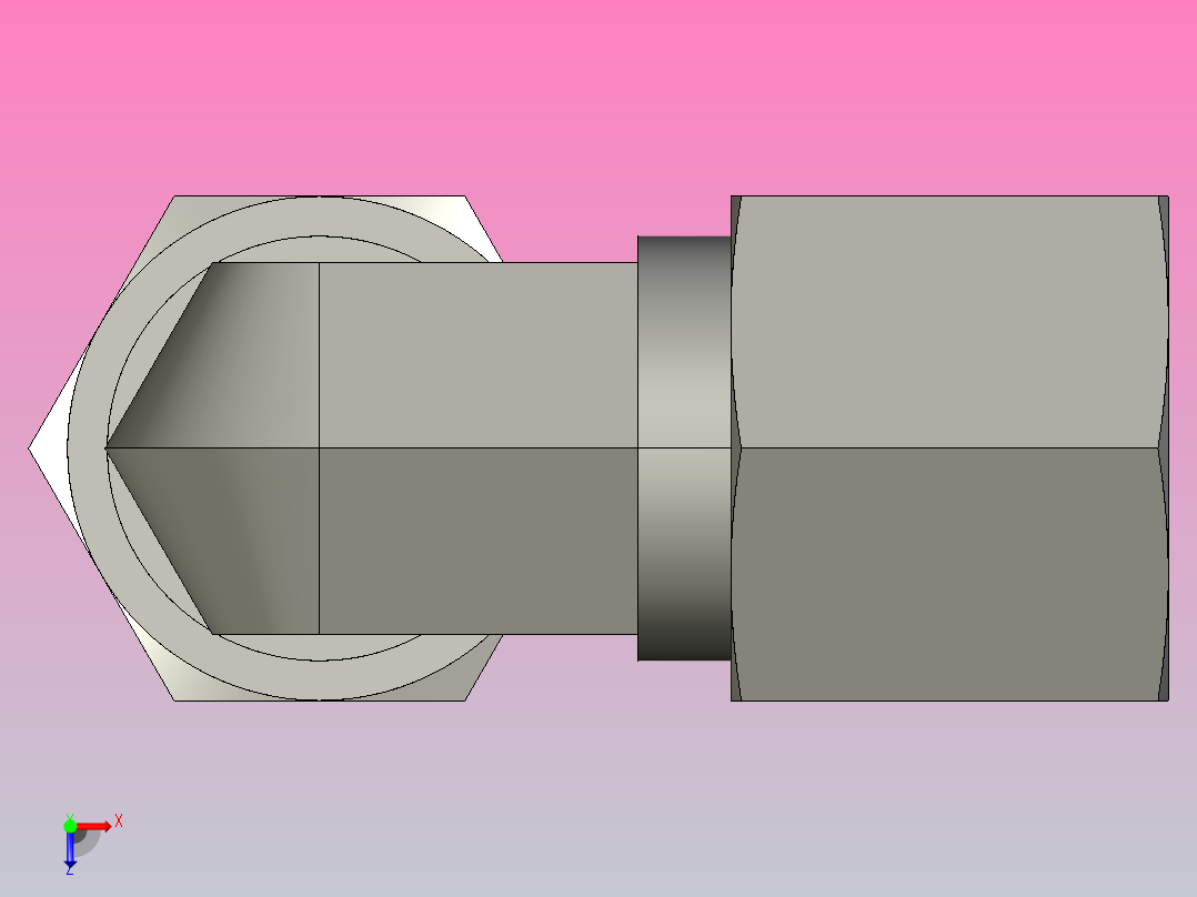 EO管接头弯头W08ZS71.igs俯视图