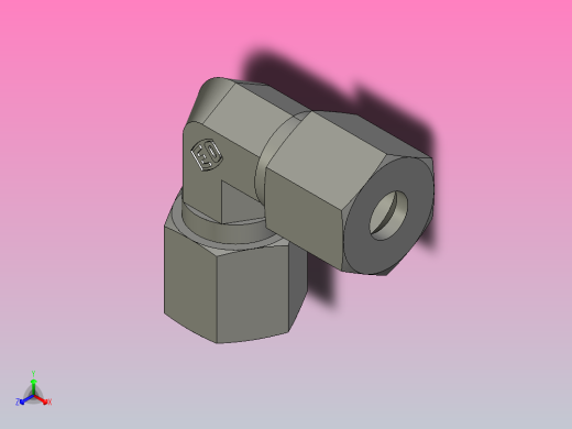 EO管接头弯头W08ZS71.igs正等轴测缩略图