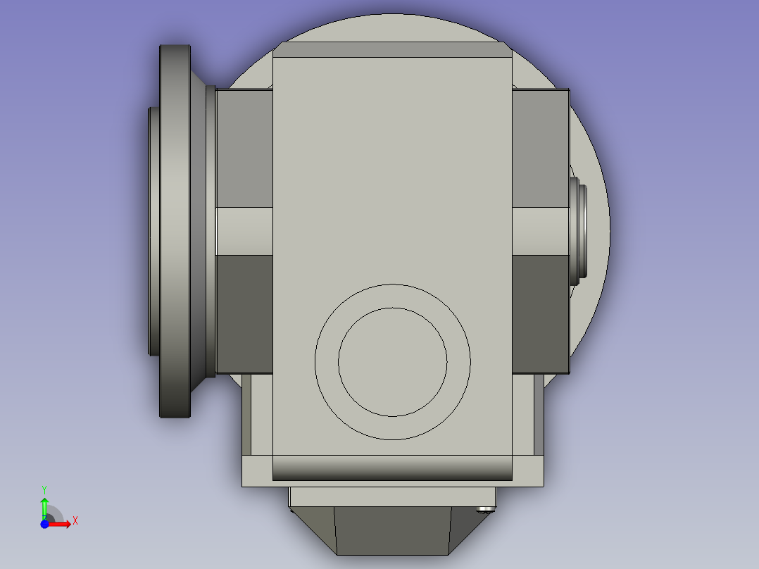 SAF37ZP蜗轮蜗杆减速机SAF37-376-M1-B-20-P63前视图