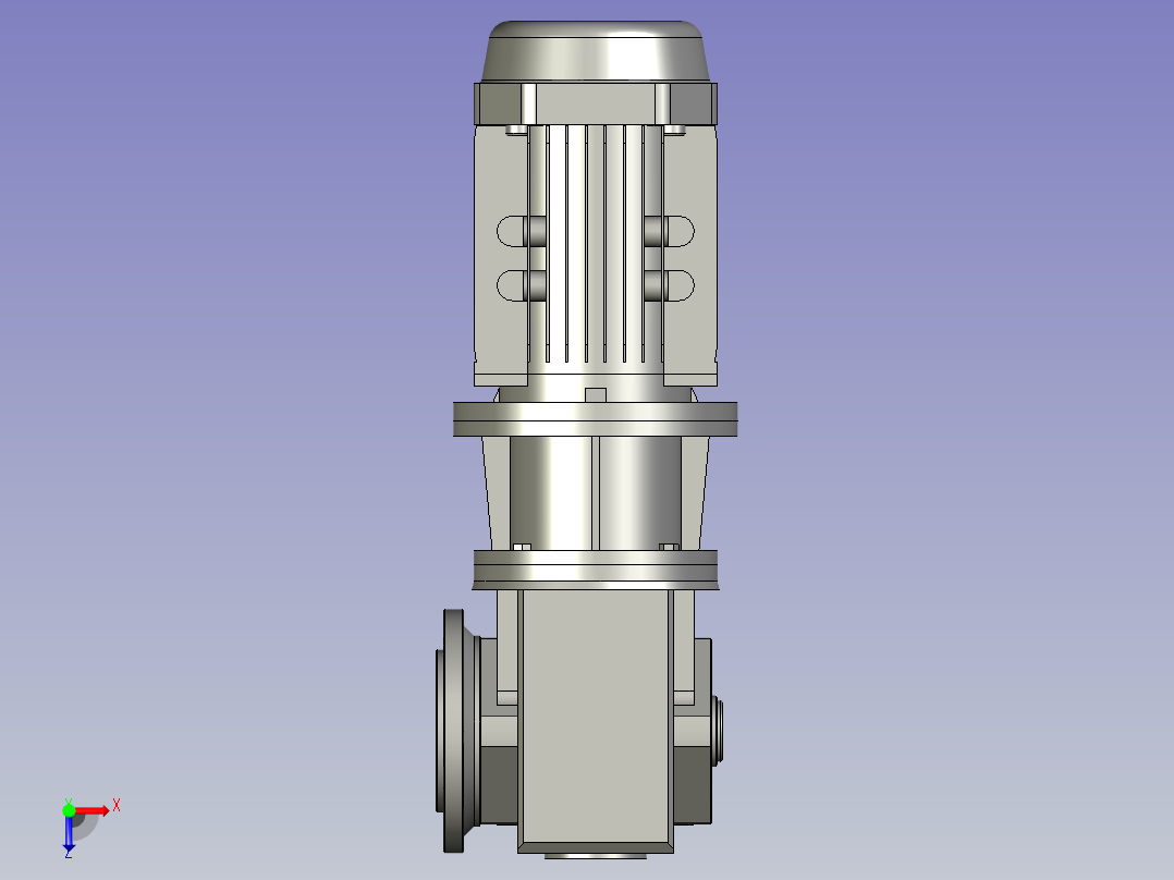 SAF37ZP蜗轮蜗杆减速机SAF37-376-M1-B-20-P63俯视图