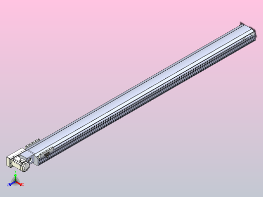 皮带直线轴半封闭可选导轨TPA-HNB-175D-140-L2250-ML-Y-P75-N3正等轴测缩略图