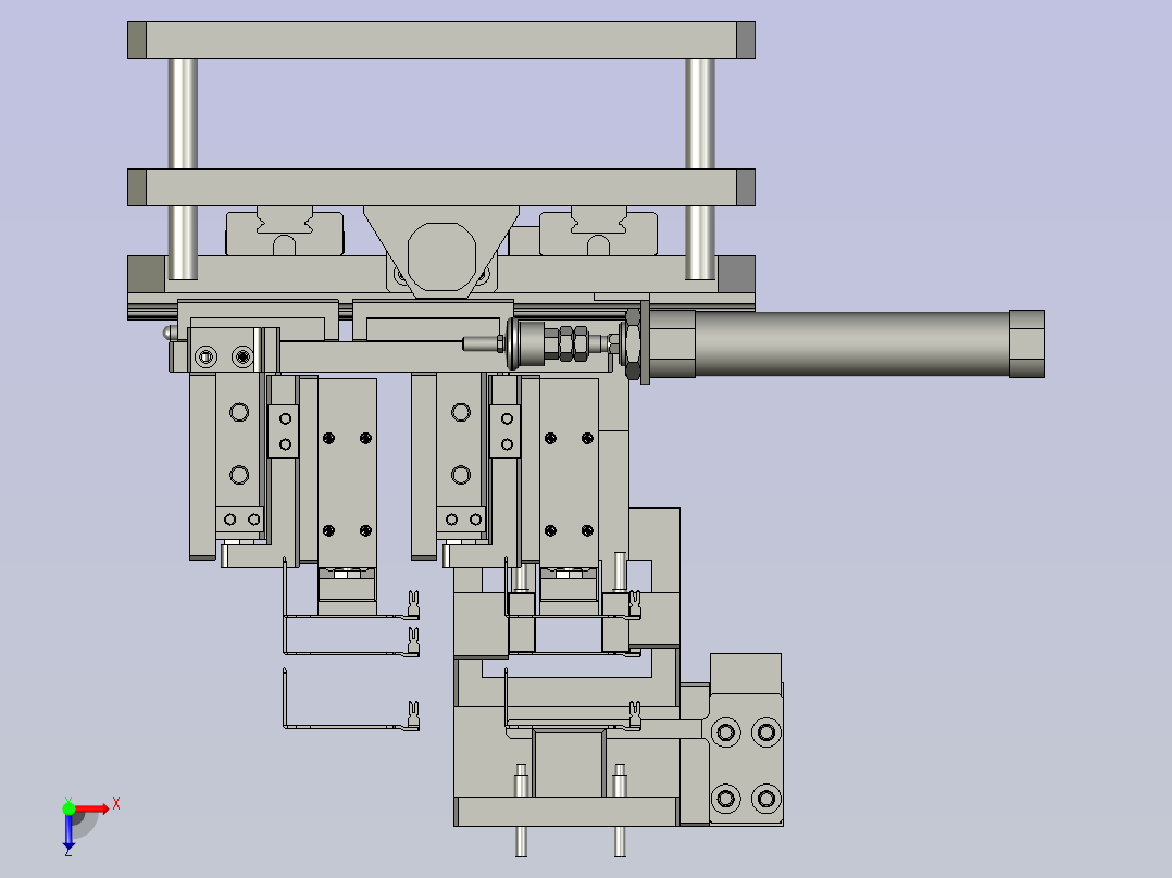 振动取料总成1俯视图