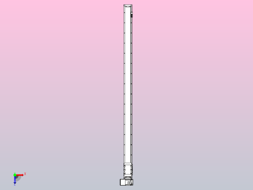 机器人皮带驱动直线轴TPA-GCB-80-P60-L1500-LU-M20-N3俯视缩略图