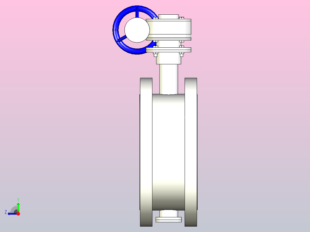 D..X╱H-25对夹式蝶阀[D41X]250..rar.rar右视图