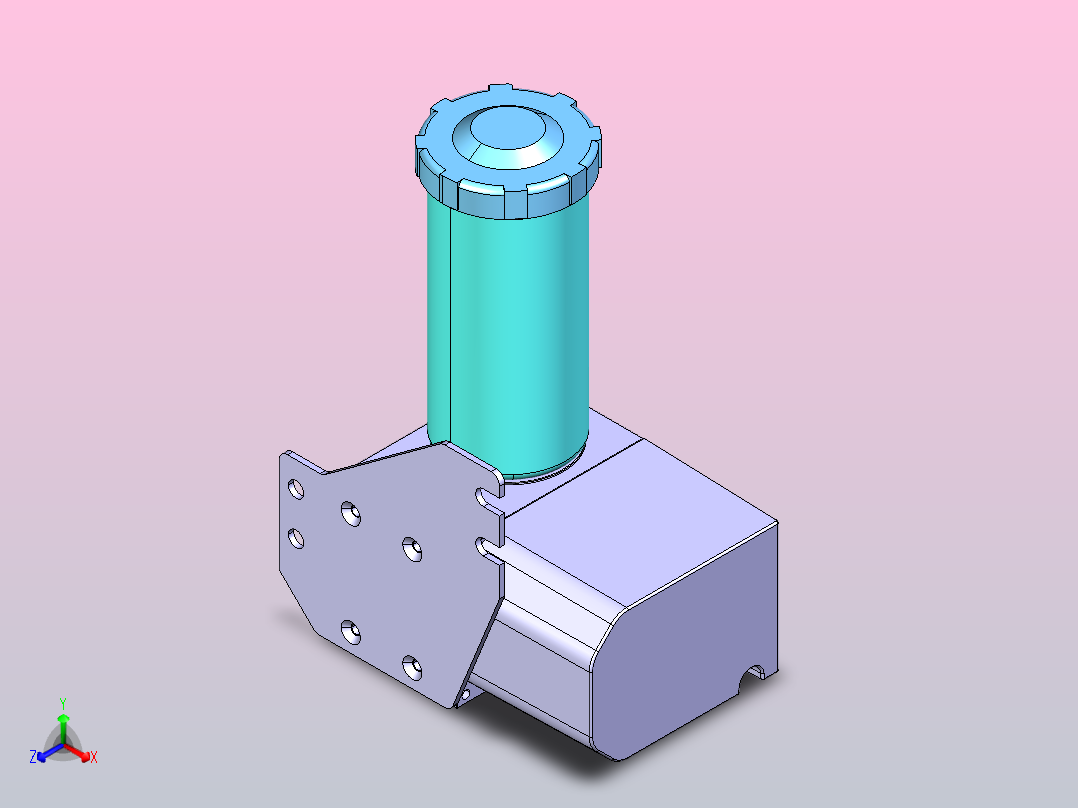 EGM注油器[EGM-0.3L]正等轴测图
