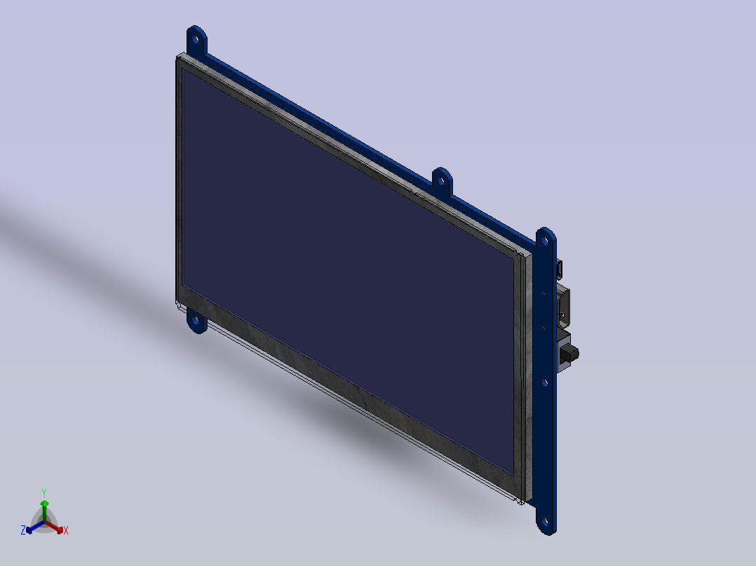 ODroid 显示屏（7 英寸正等轴测图