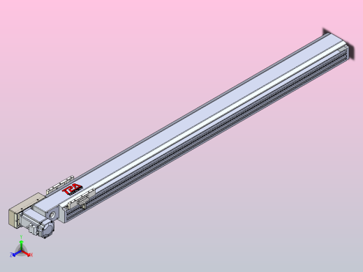 皮带直线轴半封闭可选导轨TPA-HNB-120D-110-L1200-ML-C-P40-N3正等轴测缩略图
