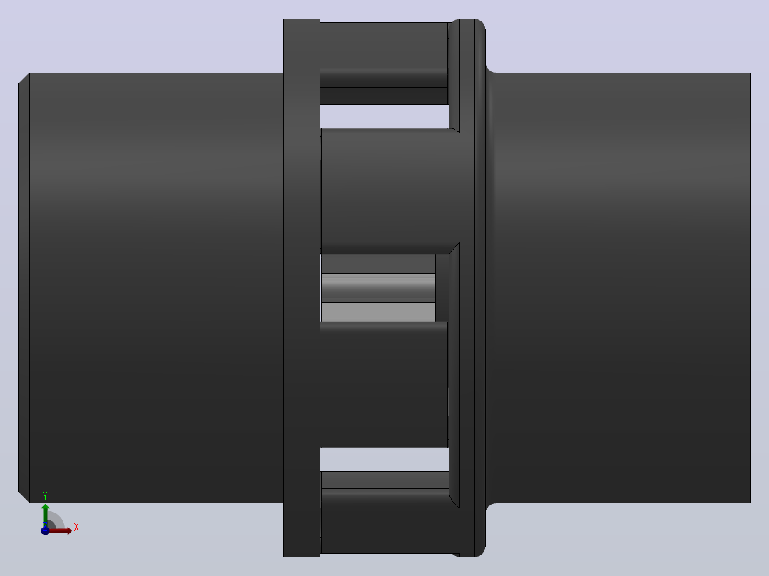 LM型梅花形弹性联轴器_LM9联轴器J150×112／Z50×84前视图