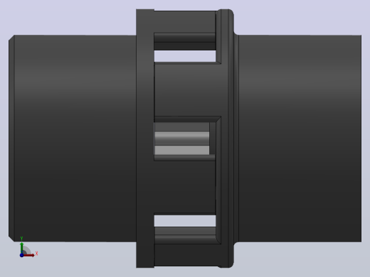LM型梅花形弹性联轴器_LM9联轴器J150×112／Z50×84前视缩略图