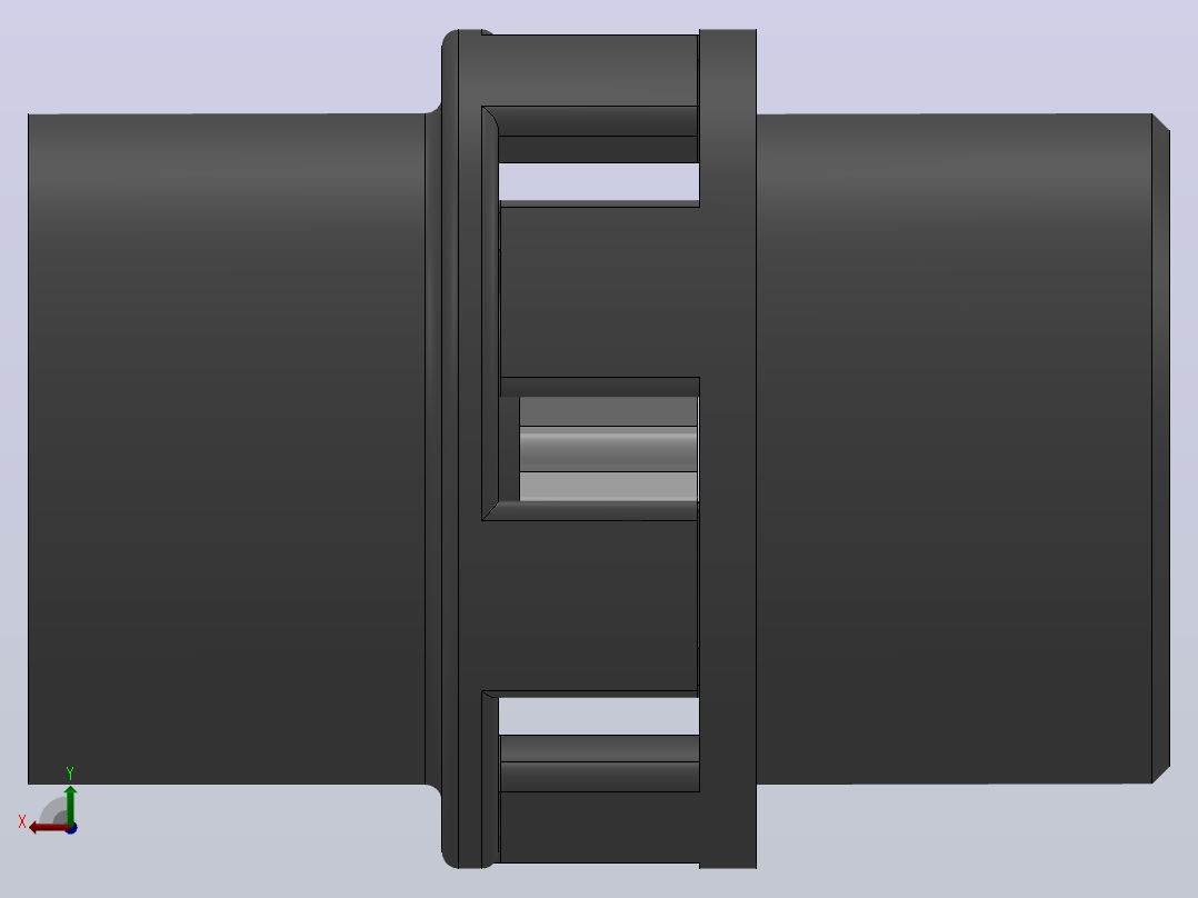 LM型梅花形弹性联轴器_LM9联轴器J150×112／Z50×84后视图
