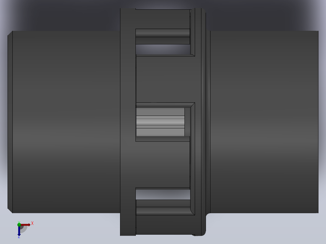 LM型梅花形弹性联轴器_LM9联轴器J150×112／Z50×84俯视图