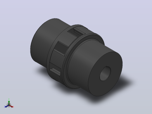 LM型梅花形弹性联轴器_LM9联轴器J150×112／Z50×84正等轴测缩略图